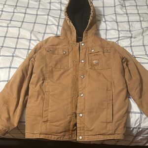 Carhartt Men’s Hooded Puffer Jacket in Carhartt Brown